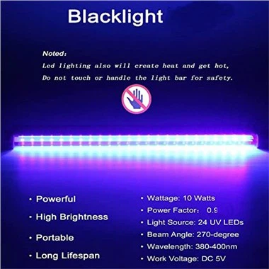 בר LED שחור
