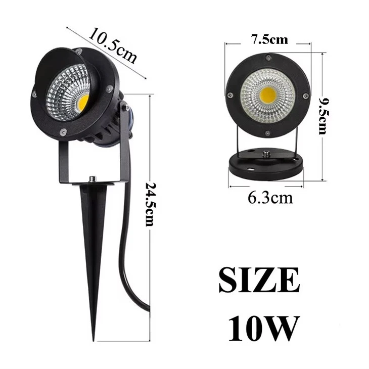 IP65 Waterproof 12V Low Voltage LED Outdoor Landscape Spotlight Adjustable Garden Uplight factory