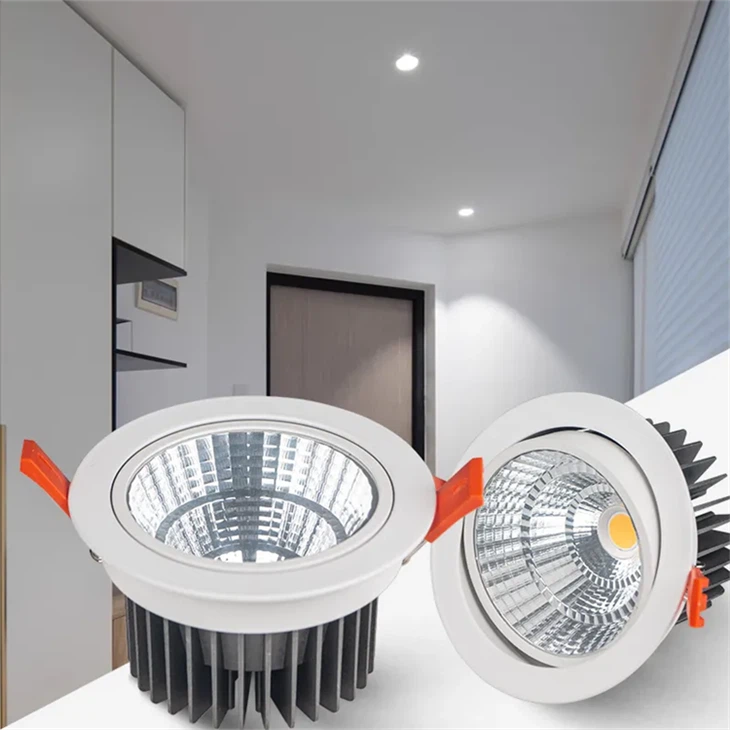 מחיר מפעל 3w 6w 9w 18w 24w 30w 40w LED Downlight מתכוונן