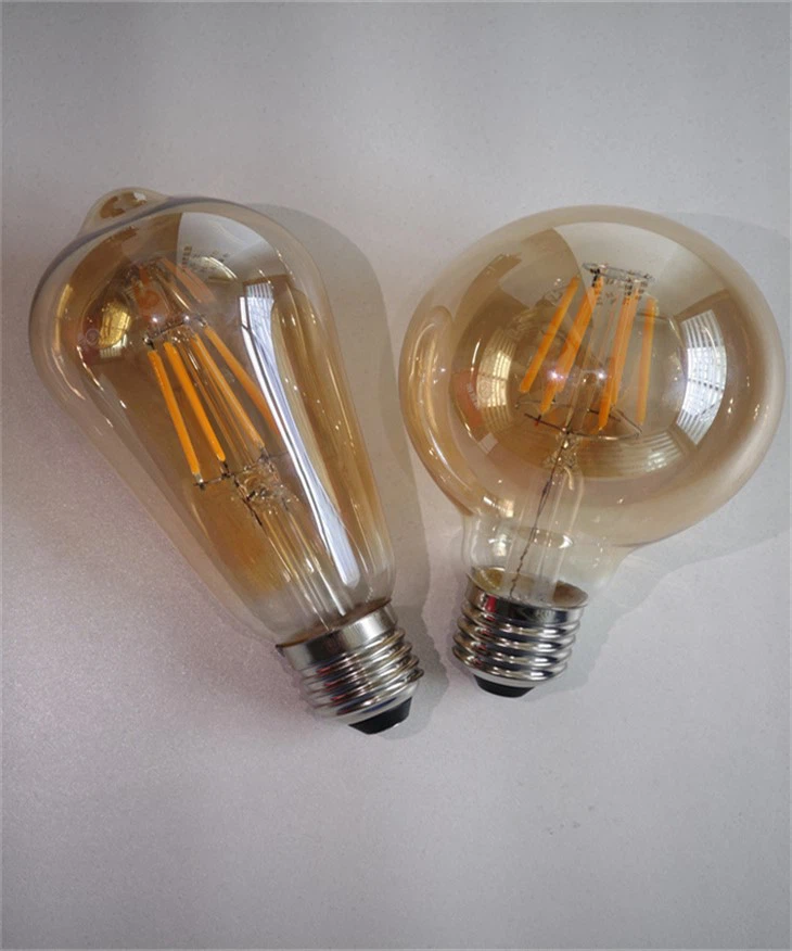 G45 E14 נורת LED נימה שקופה - 6W אור דקורטיבי, זוהר לבן חם
