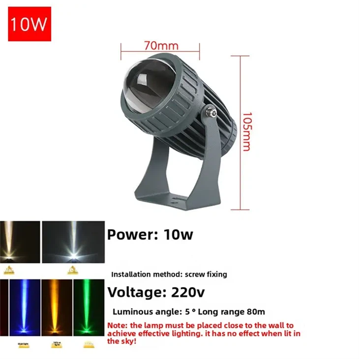 IP68 Waterproof RGB LED Floodlight – Super Bright Beam Light For Outdoor Walls & Hotels