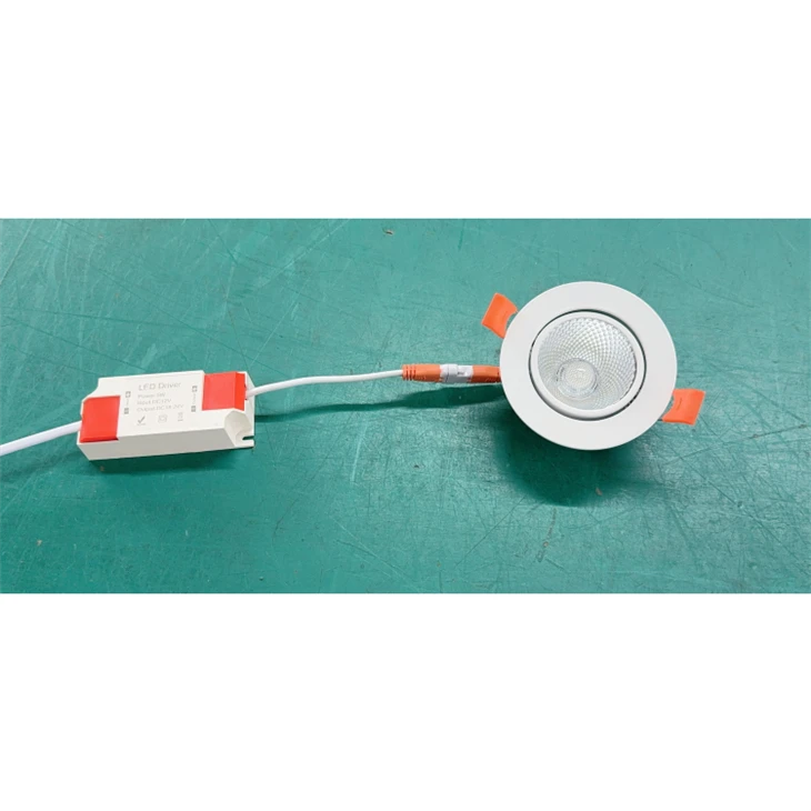 DC12V 5W COB זווית LED Downlight מתכווננת