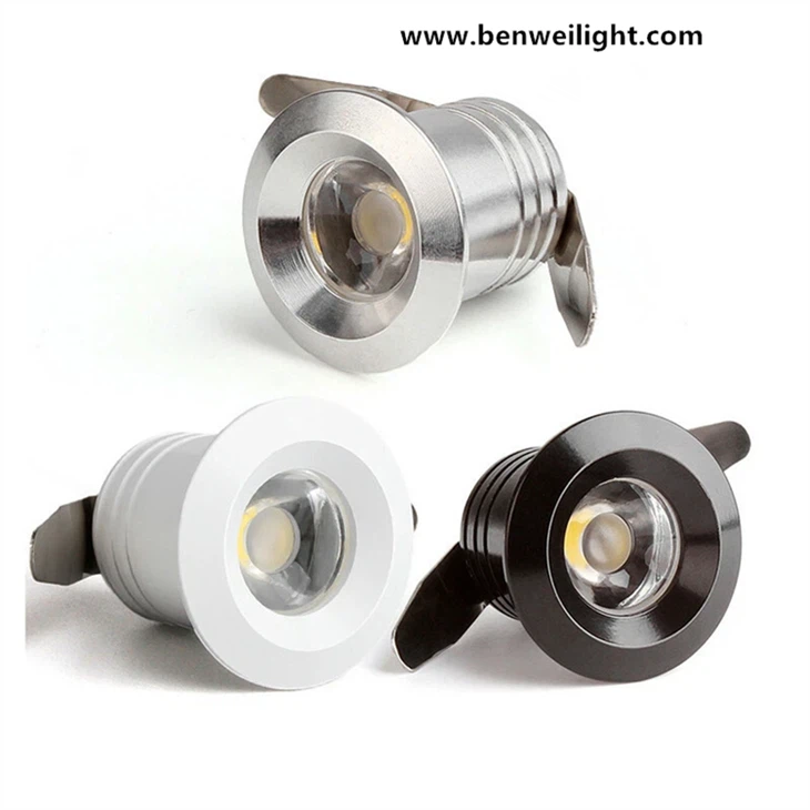 מיני LED Downlight מתחת לארון מנורת תקרה שקועה 1W 110V-240V