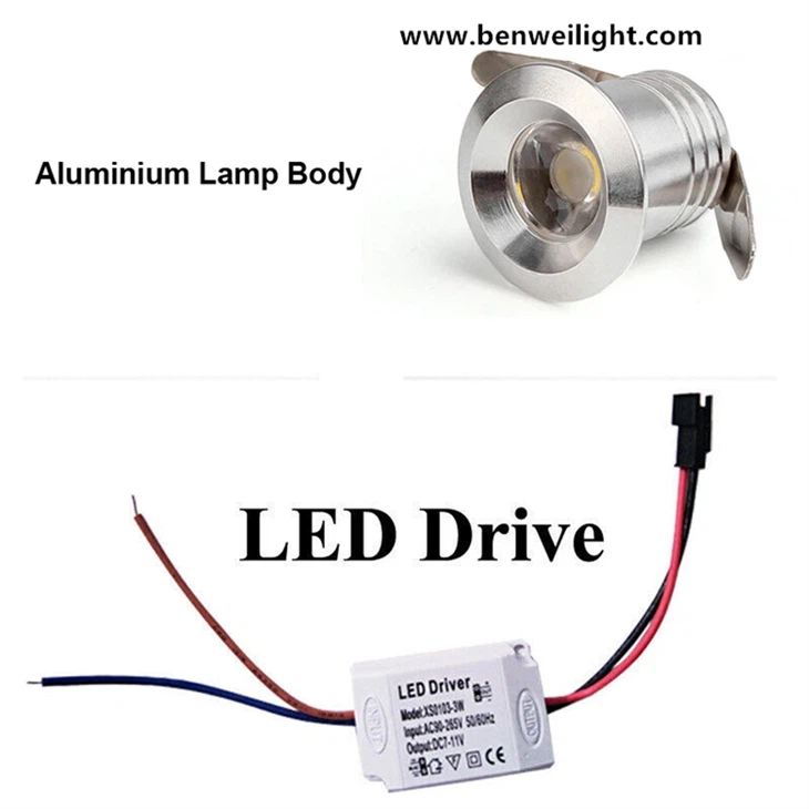 Mini LED Downlight Under Cabinet Spot Light 1W Recessed Ceiling Lamp 110V-240V high quality