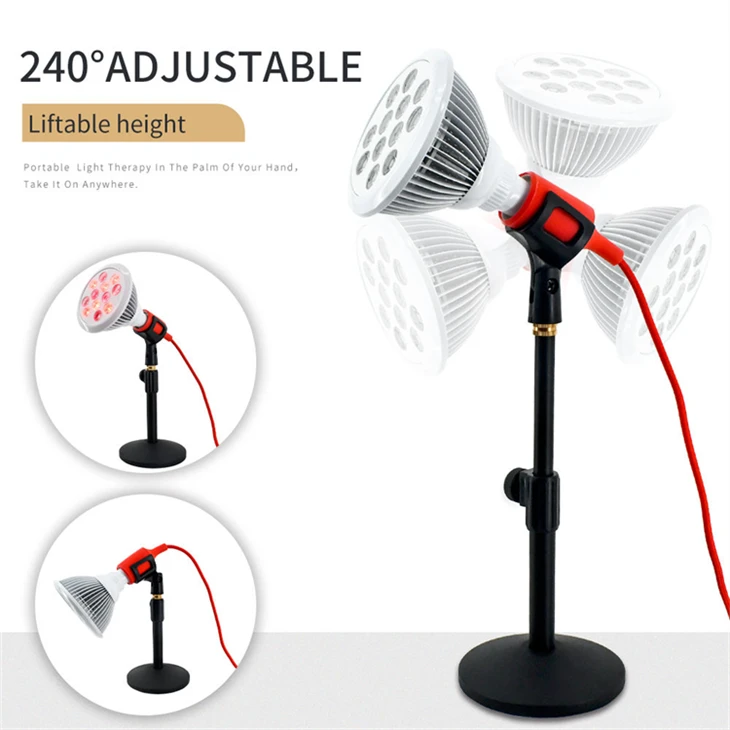 Portable 24W Red Light Therapy Bulb W/ Adjustable Stand best