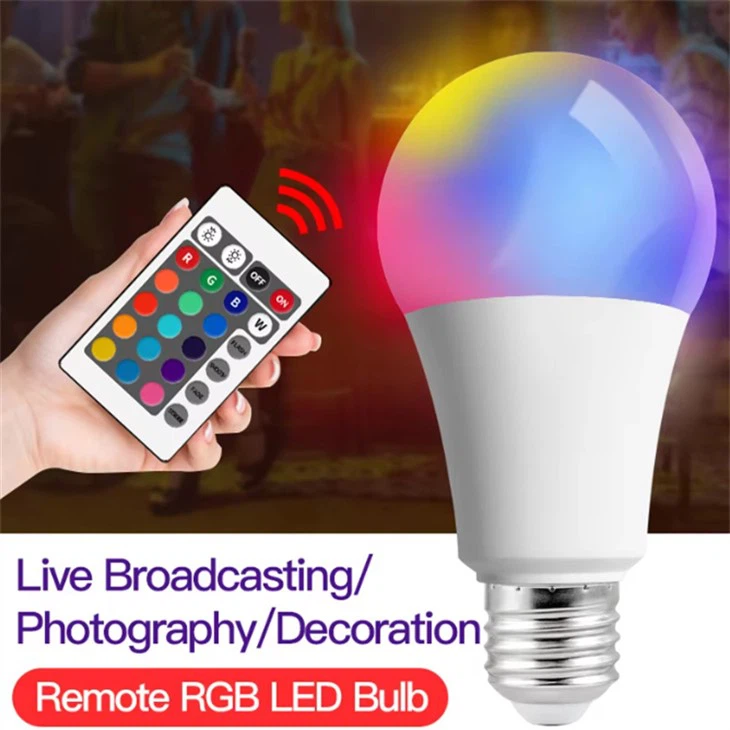 RGB LED Blubs שלט רחוק שינוי צבע