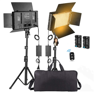 סט תאורת וידאו מתמשך מתמשך Soft Box 2 X 125w 5500K נורות יום צילום ומעמדים